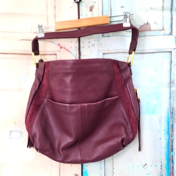 AIMEE KESTENBERG Leather and Suede Tuscany Designer Hobo Bag - Picture 1 of 9